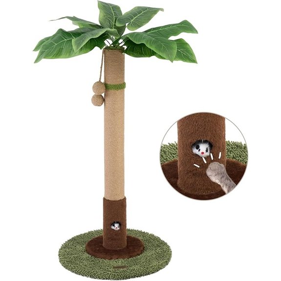 Cat Scratching Post with Sisal Rope (35.4in)