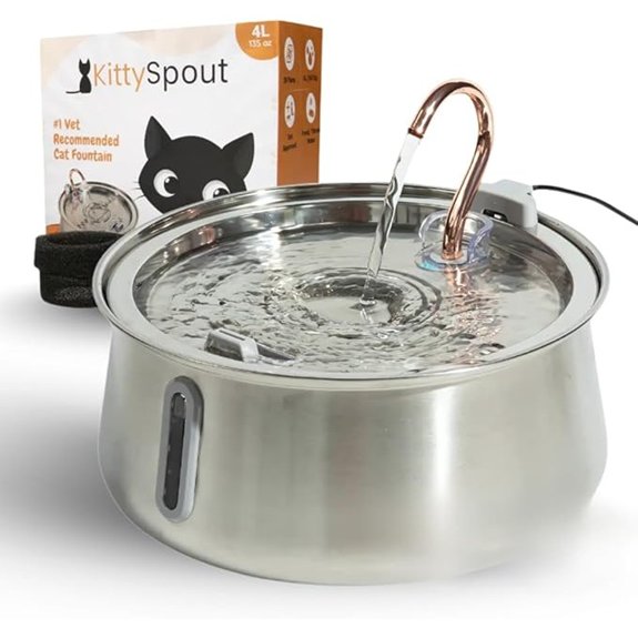 Stainless Steel Cat Water Fountain (4L)