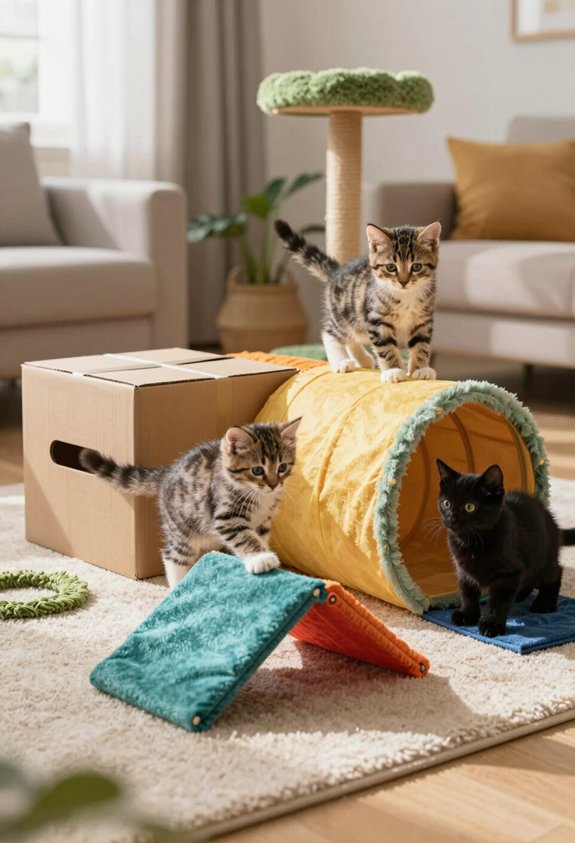 adjustable cat obstacle course