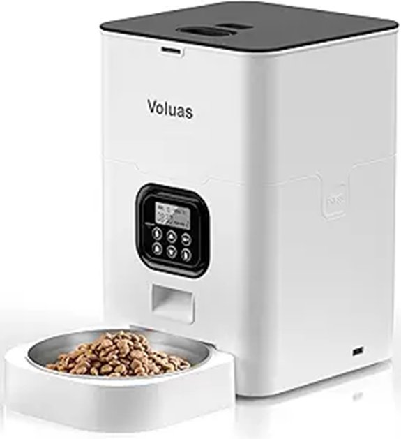 VOLUAS Automatic Cat Feeder with Portion Control