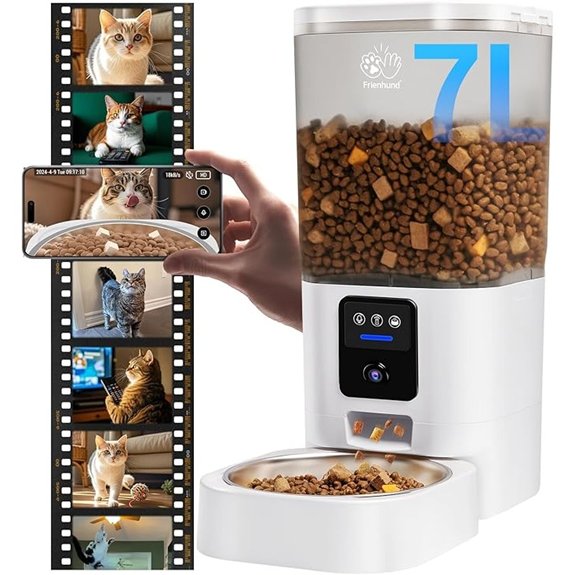 Automatic Cat Feeder with 2K Camera