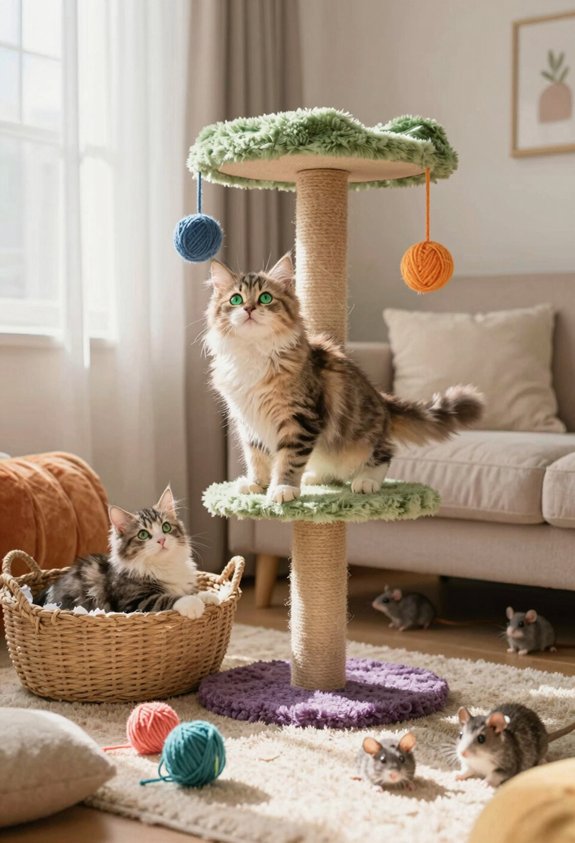 cat friendly playful environment