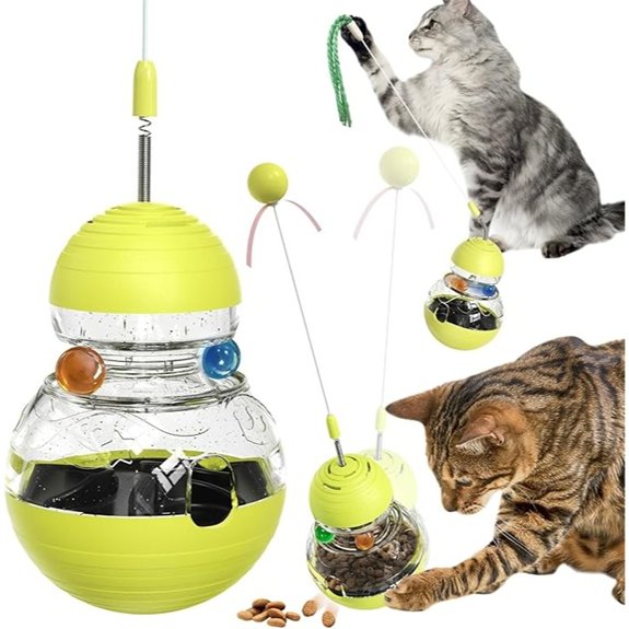 Cat Treat Dispenser Ball Puzzle Toy
