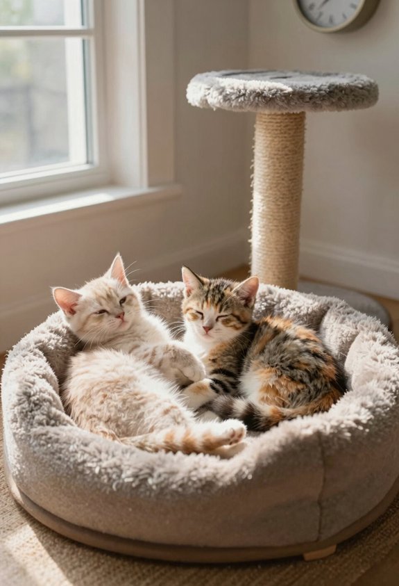 consistent cat sleep routine