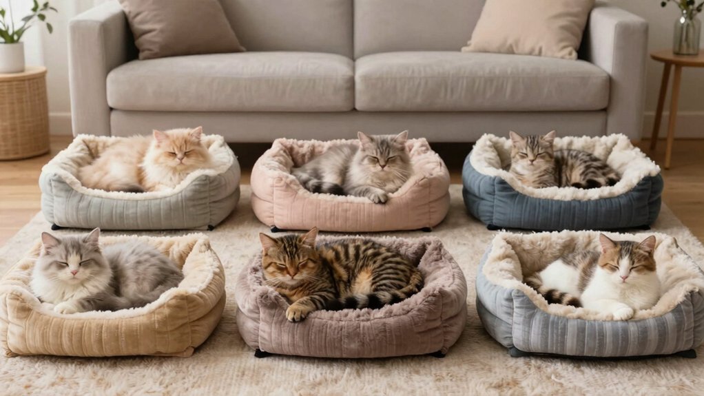 cozy heated cat beds