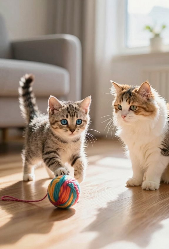 engage cats through playtime
