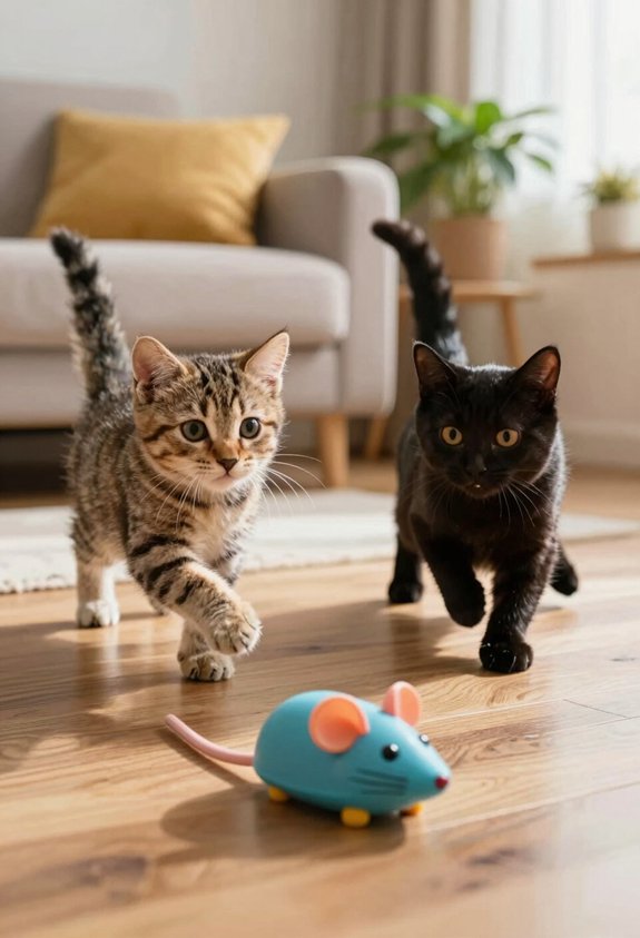 engaging battery powered cat toys