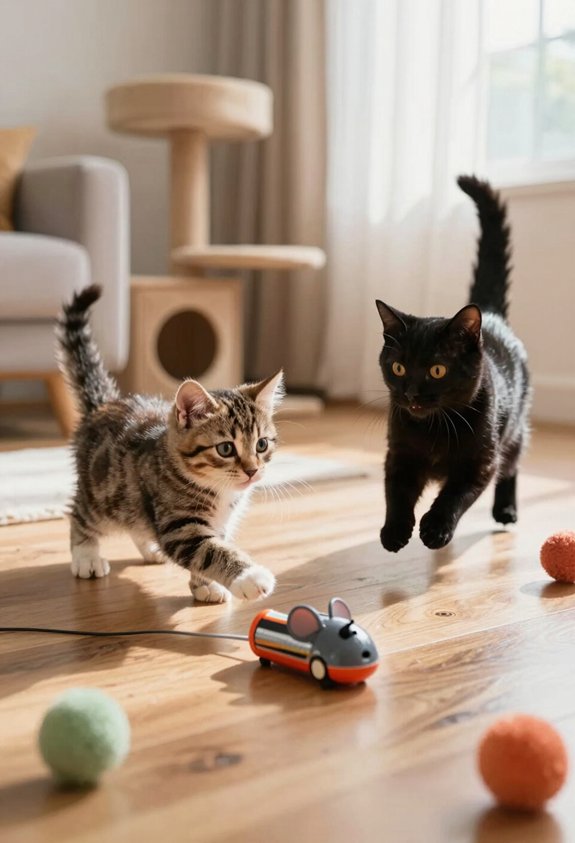 engaging battery powered cat toys