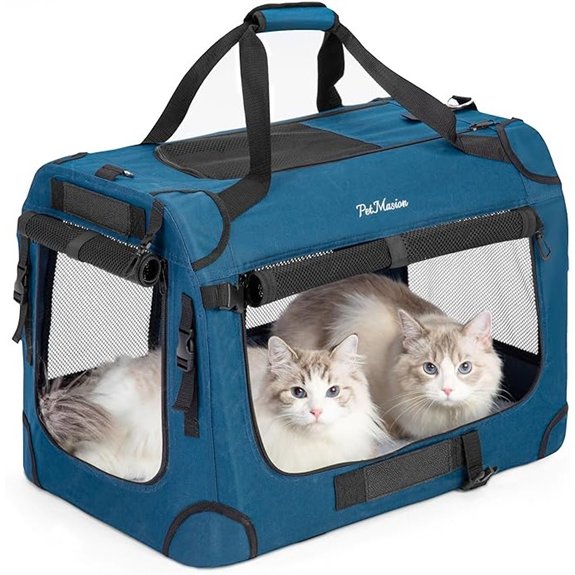 Extra Large Collapsible Cat Carrier for 2 Cats