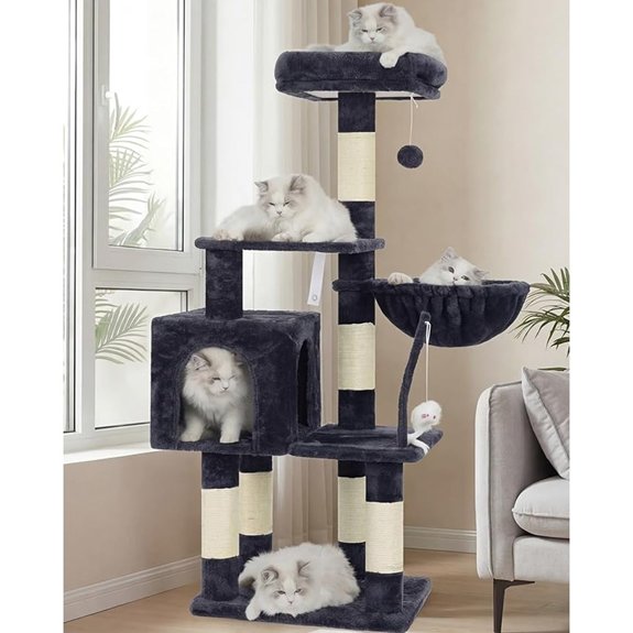 Heybly Cat Tree with Toy (HCT004SG)