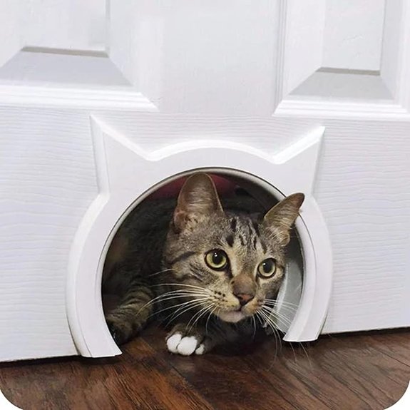 Interior Cat Door Hidden Litter Box Pet Door for cats up to 21 lbs