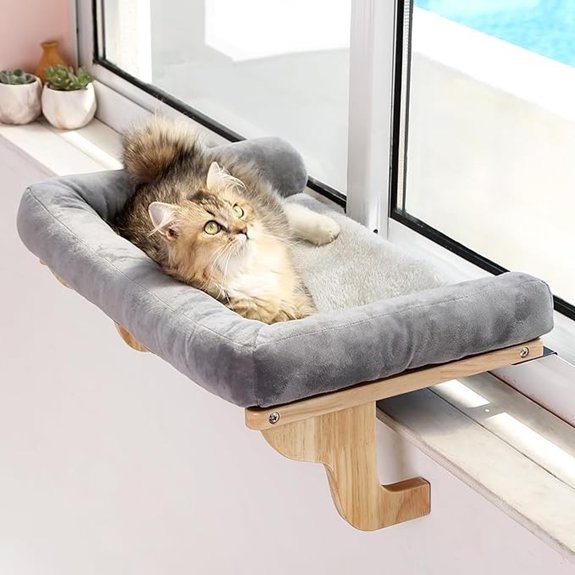 Zakkart Cat Window Perch Hammock Seat for Large Cats
