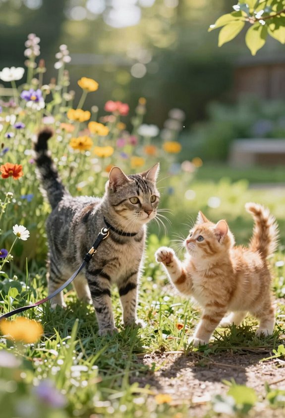 leash walking benefits cats