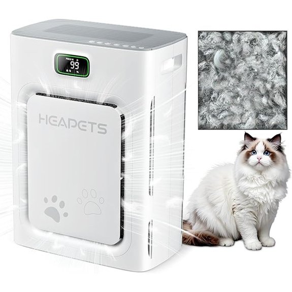 Pet Air Purifier for Large Rooms (P358 Grey)