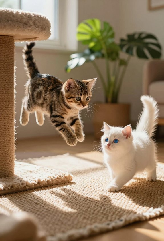 socialize and engage your cat