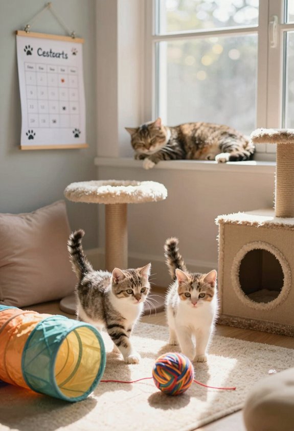 structured playtime for cats