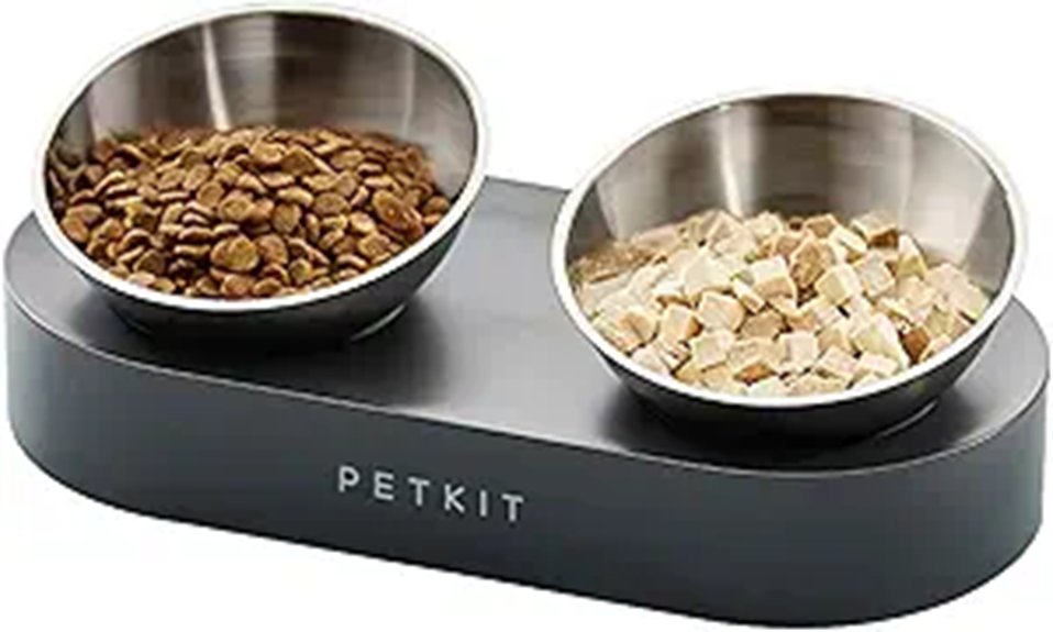 PETKIT Elevated Stainless Steel Cat and Dog Bowls
