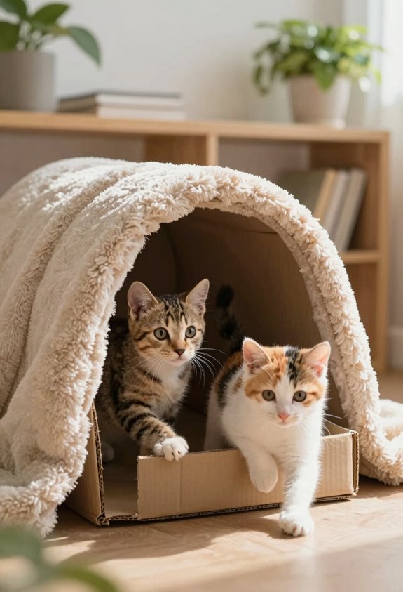 tunnels enhance cat exploration