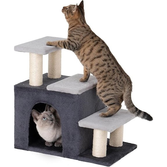3-in-1 Pet Stairs for Cats and Small Dogs