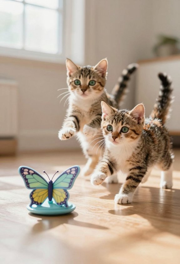 whimsical cat playtime toy