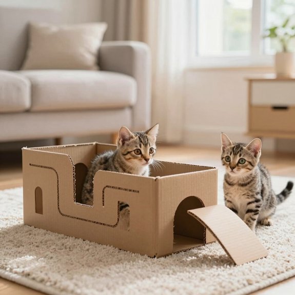 cardboard cat challenge ideas