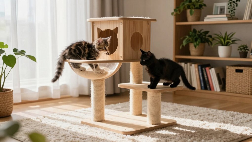 climbing territory enhances feline well being