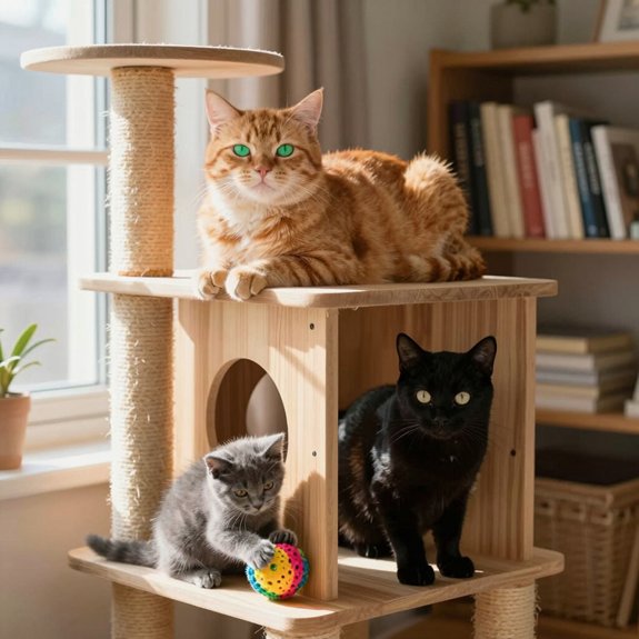creative ways maximize cat vertical spaces