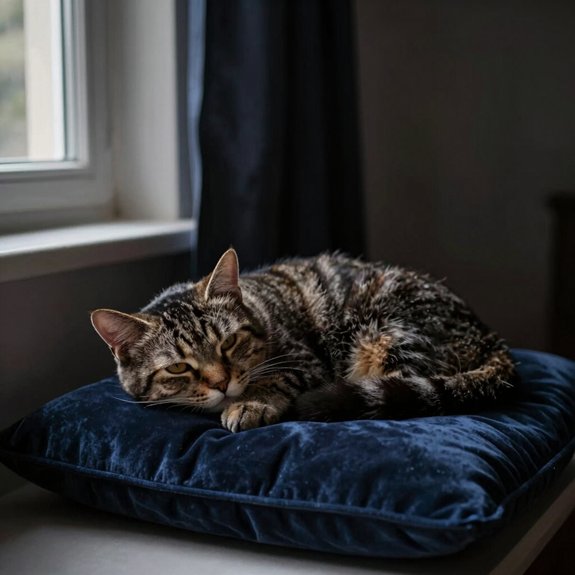 darkness aids your cat s slumber