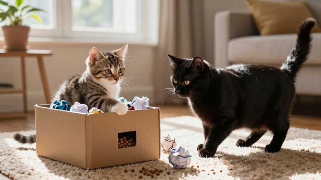 diy brain games for cats