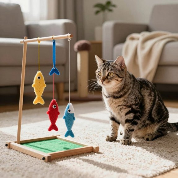 diy cat fishing game supplies and tips