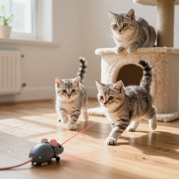electronic play systems boost cat fitness