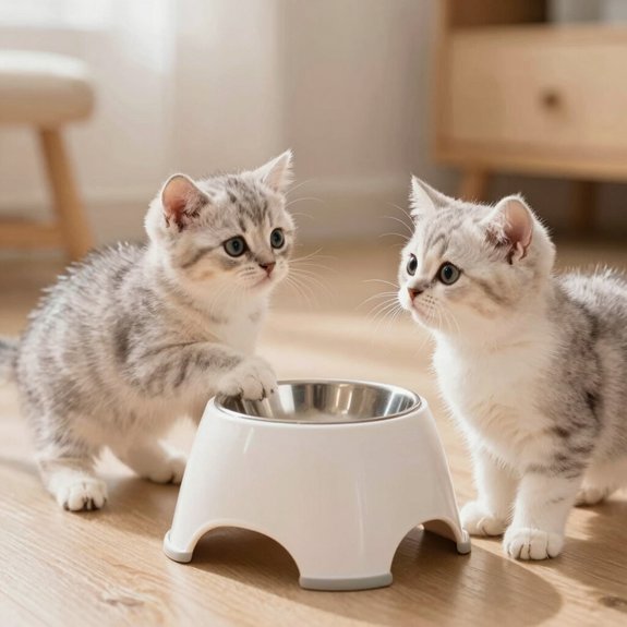 elevated bowls aid comfort and hydration