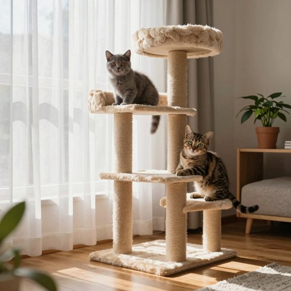 elevated spaces satisfy cats security and surveying needs