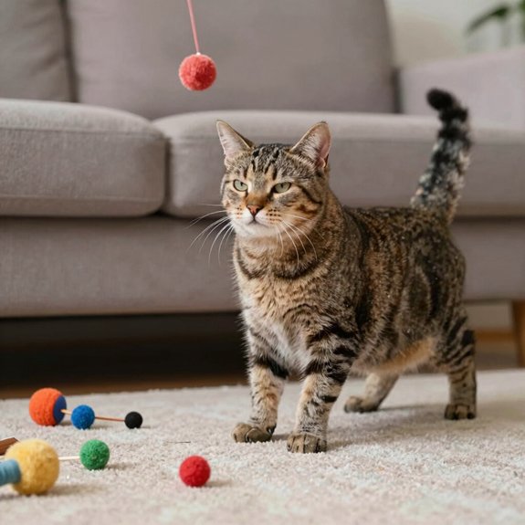 engage cat with interactive play