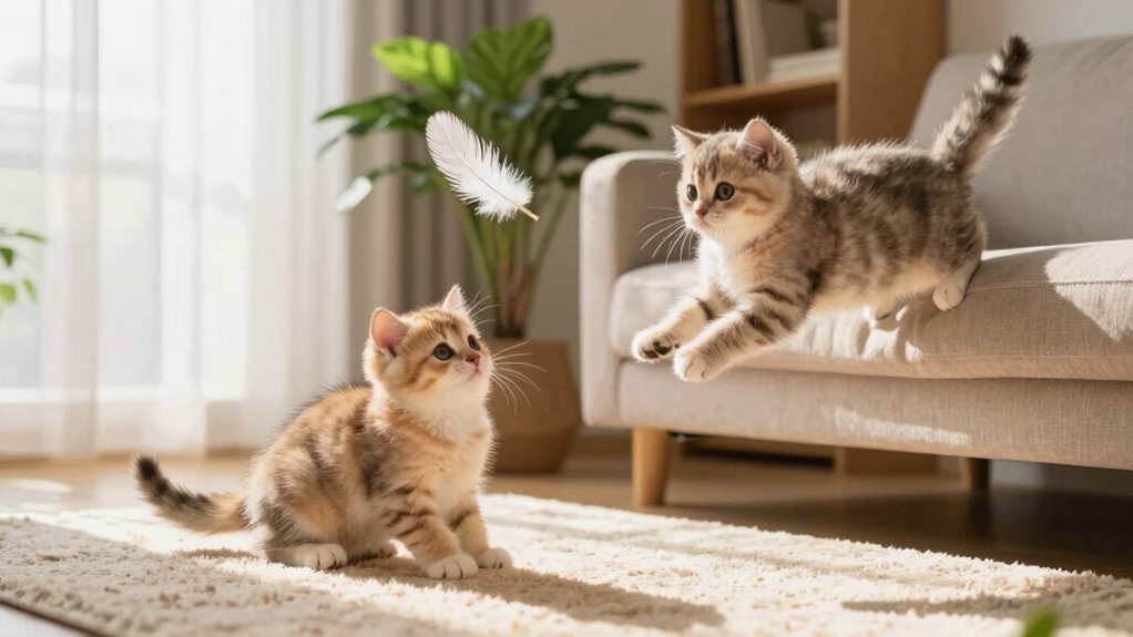 feather toys enhance feline fitness