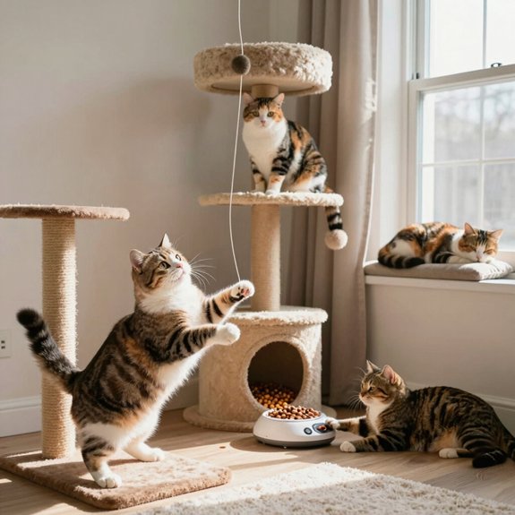 five enrichment activities to prevent feline depression