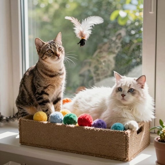 four word phrase perch with engaging toys