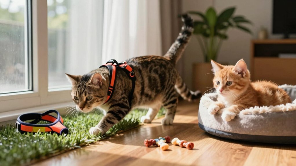 harness training tips for cats