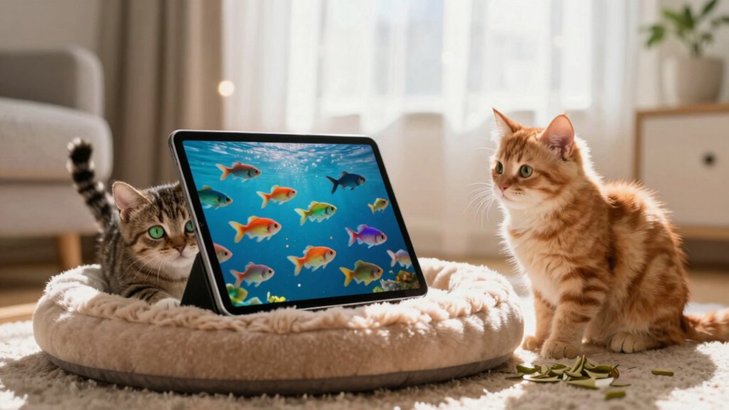interactive cat apps and videos delighting