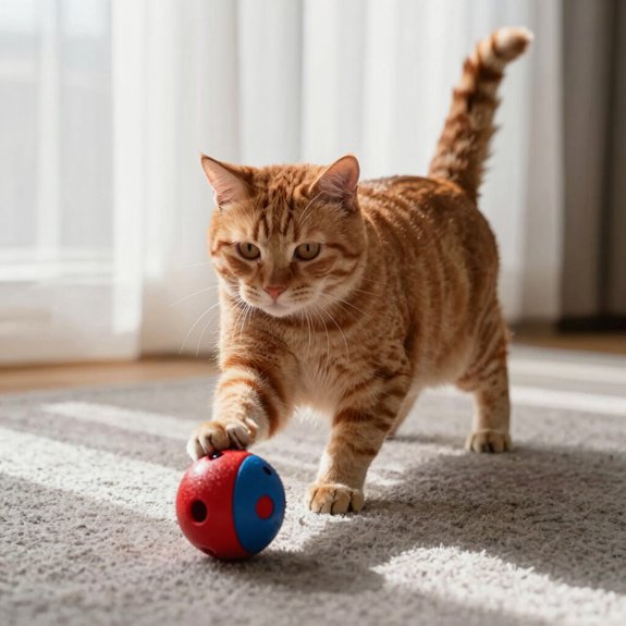 interactive toys keep cats active year round