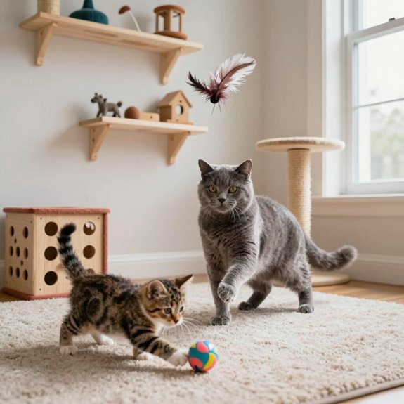 keeping cats engaged with interactive games