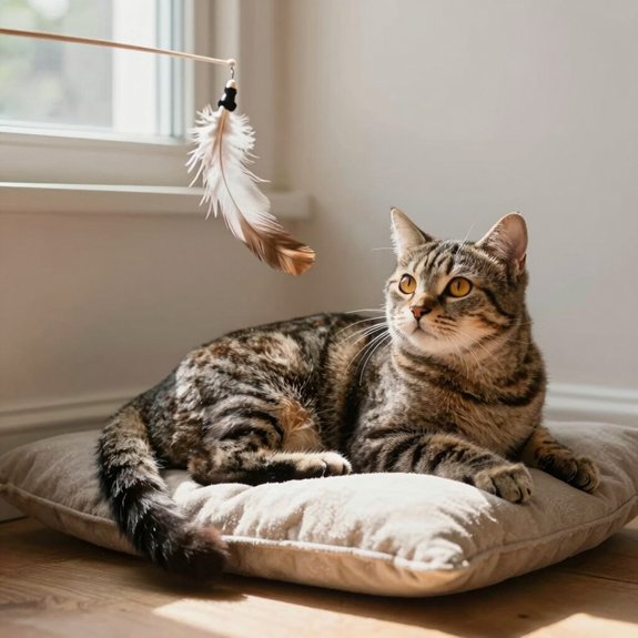 keeping middle aged cats active