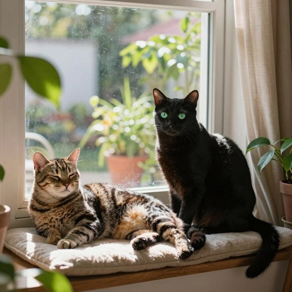 multi cat window perches calm