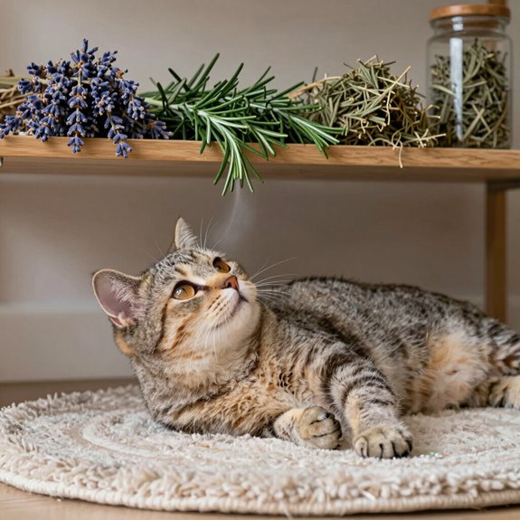 natural scents for enriched feline environment