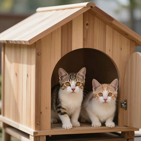 outdoor cat house size guidelines measure 1 5x space snug