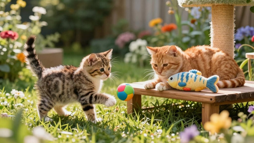 outdoor cat toys feather wands catnip lasers puzzles