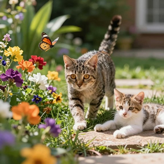 outdoor enrichment activities keep cats thriving