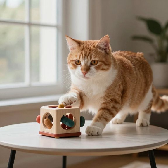 puzzle toys stimulate indoor cats safely