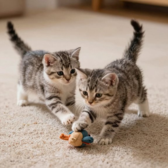 regular kitten play sessions daily
