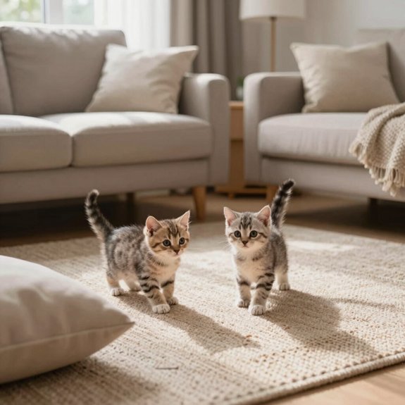 safe kitten proofing with scratchers
